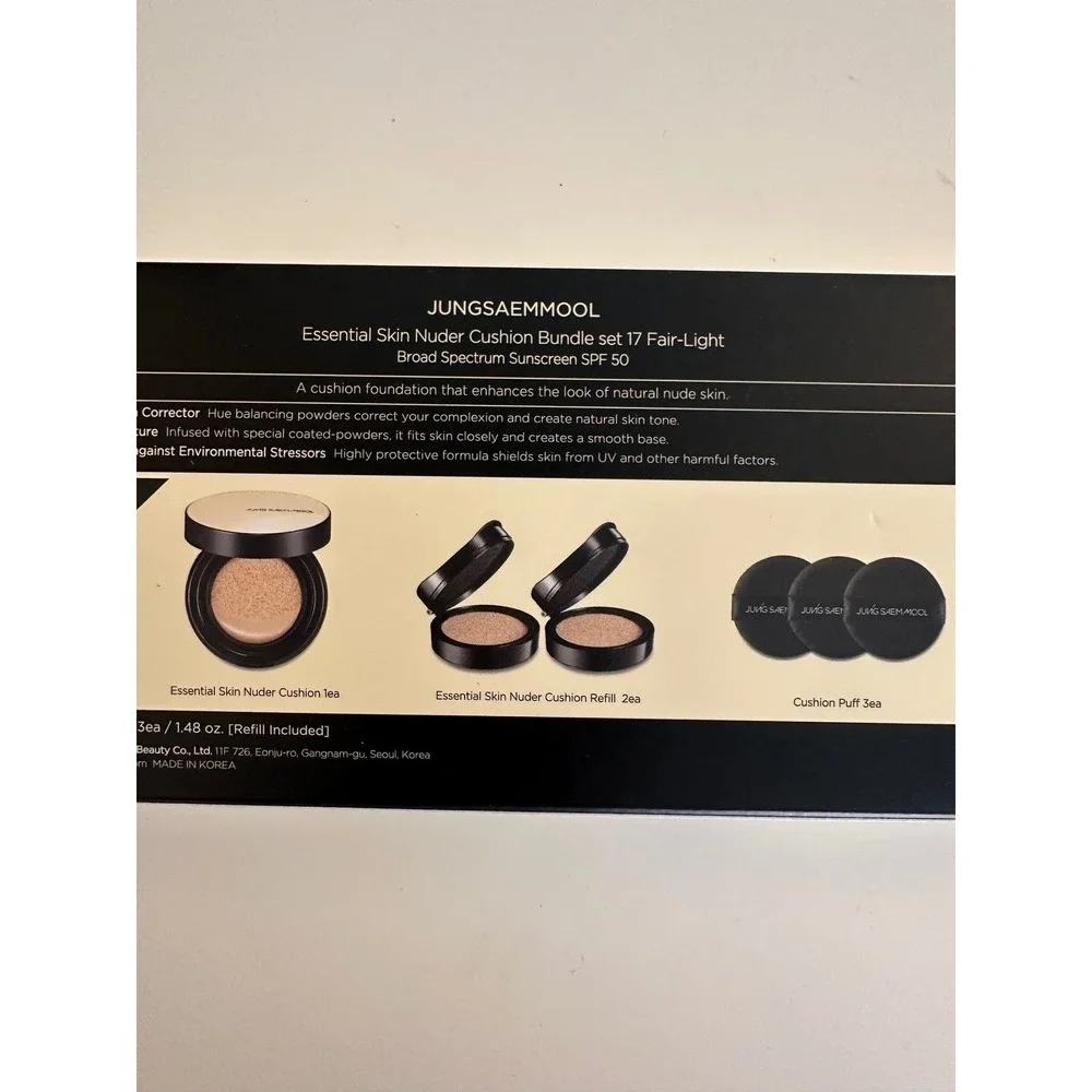 JUNGSAEMMOOL 17 Fair-Light Essential Skin Nuder Cushion Bundle Set 14g x 3